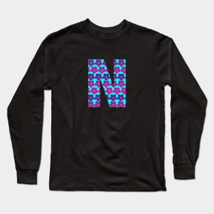 Letter N from Roses Long Sleeve T-Shirt